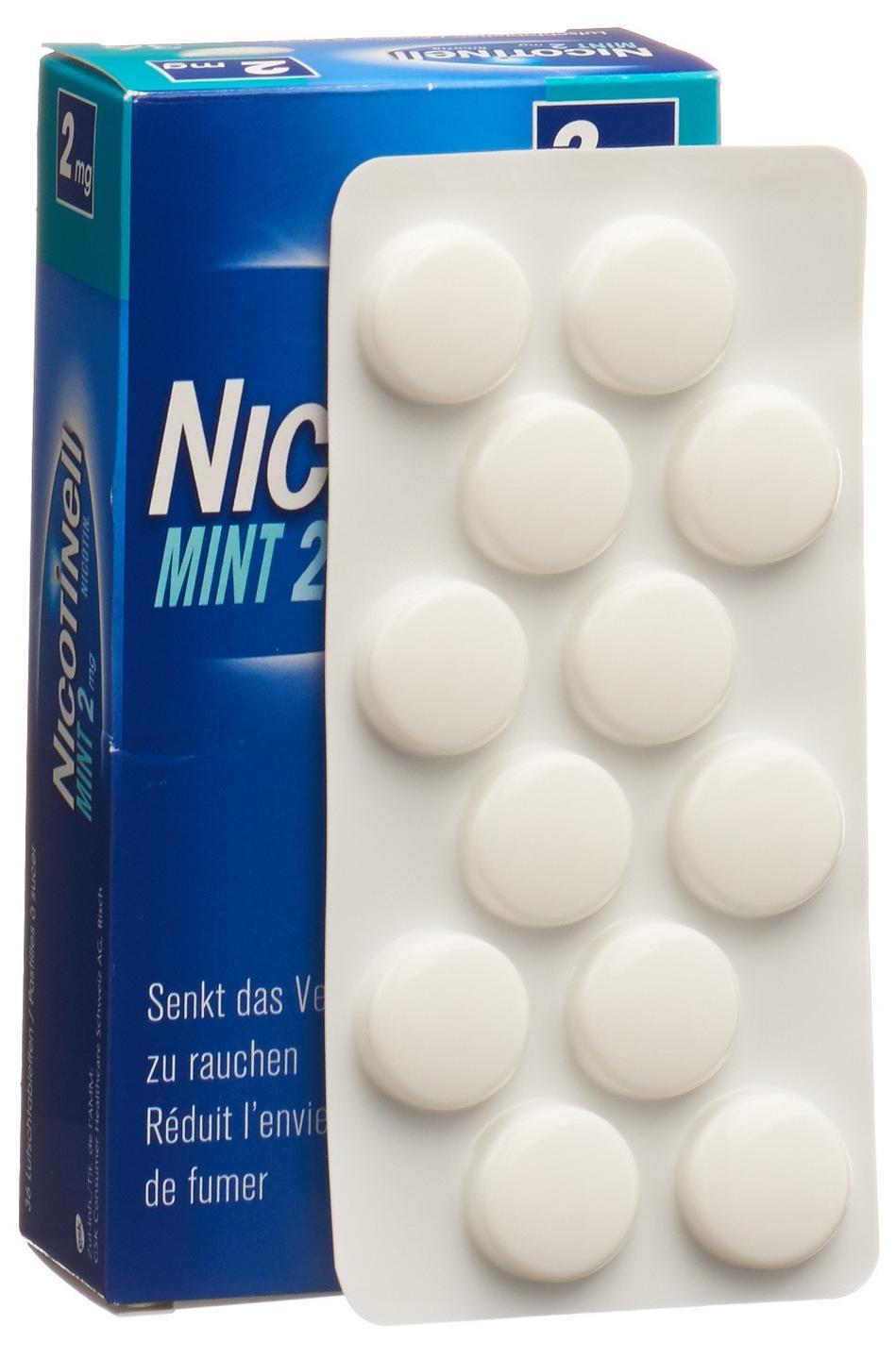 Nicotinell Lutschtabletten 2 mg mint 36 Stk